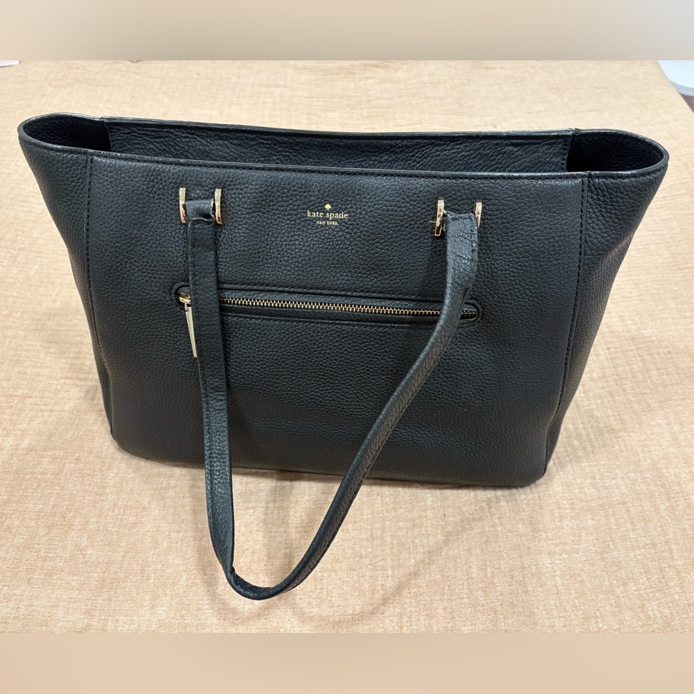 Kate Spade Black Textured Tote